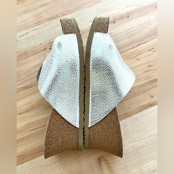 Mephisto Lisane Silver Metallic Slide Wedge, Sz 39/7.5 - Picture 4 of 13